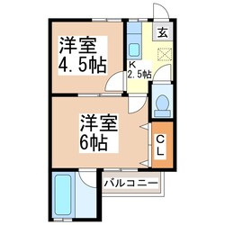 千曲ハイツＡの物件間取画像